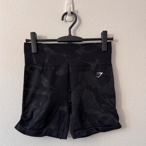 Black Gymshark Camo Shorts